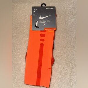 Orange Nike Elite Basketball Socks